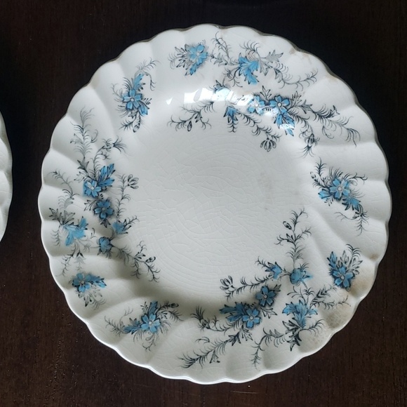 Myott England Forget Me Not Fine Staffordshire Ware Blue Floral Shabby Chic - Picture 4 of 16